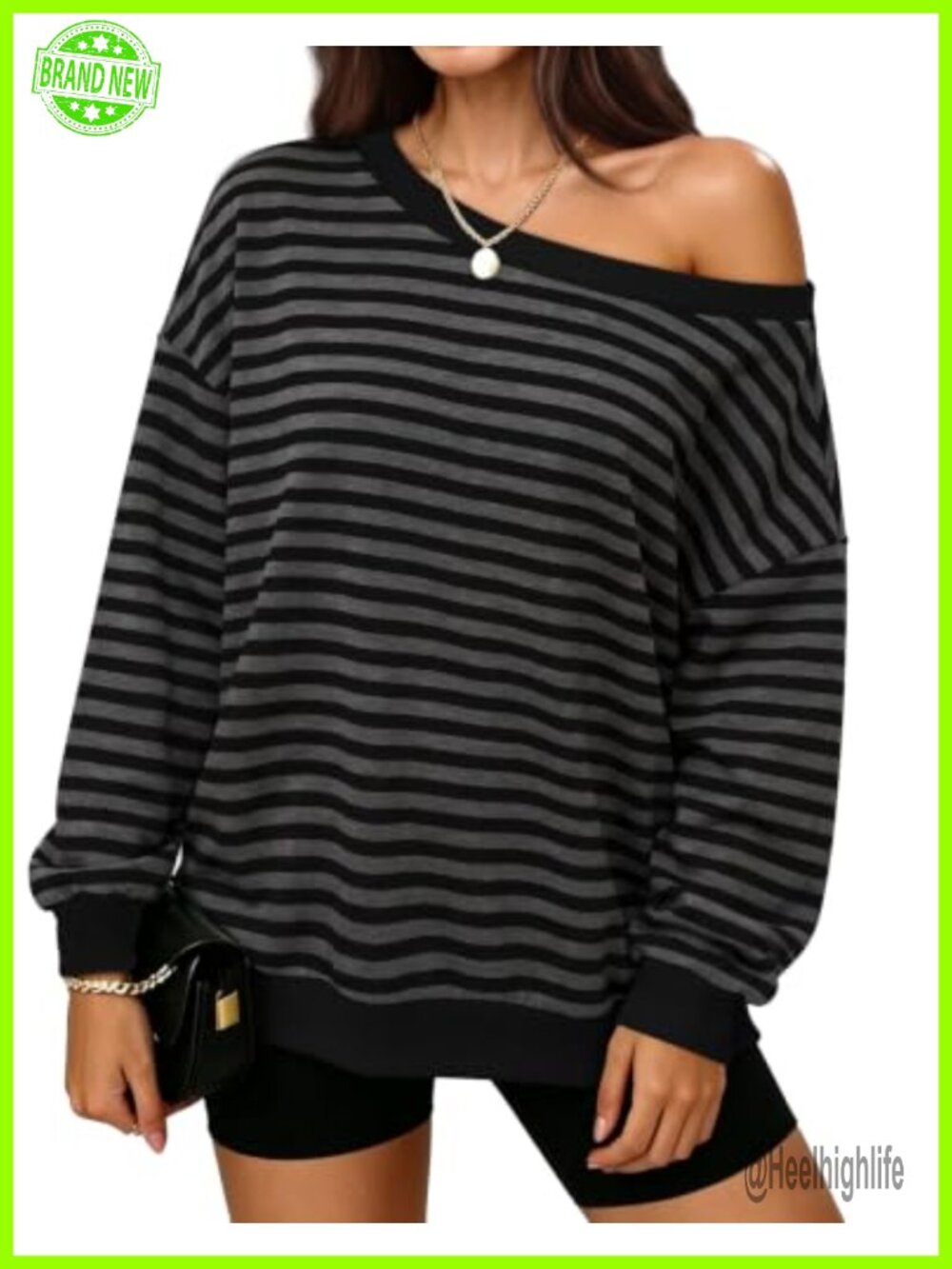 Off The Shoulder Sweatshirt Pullover Long Sleeve Lounge Top